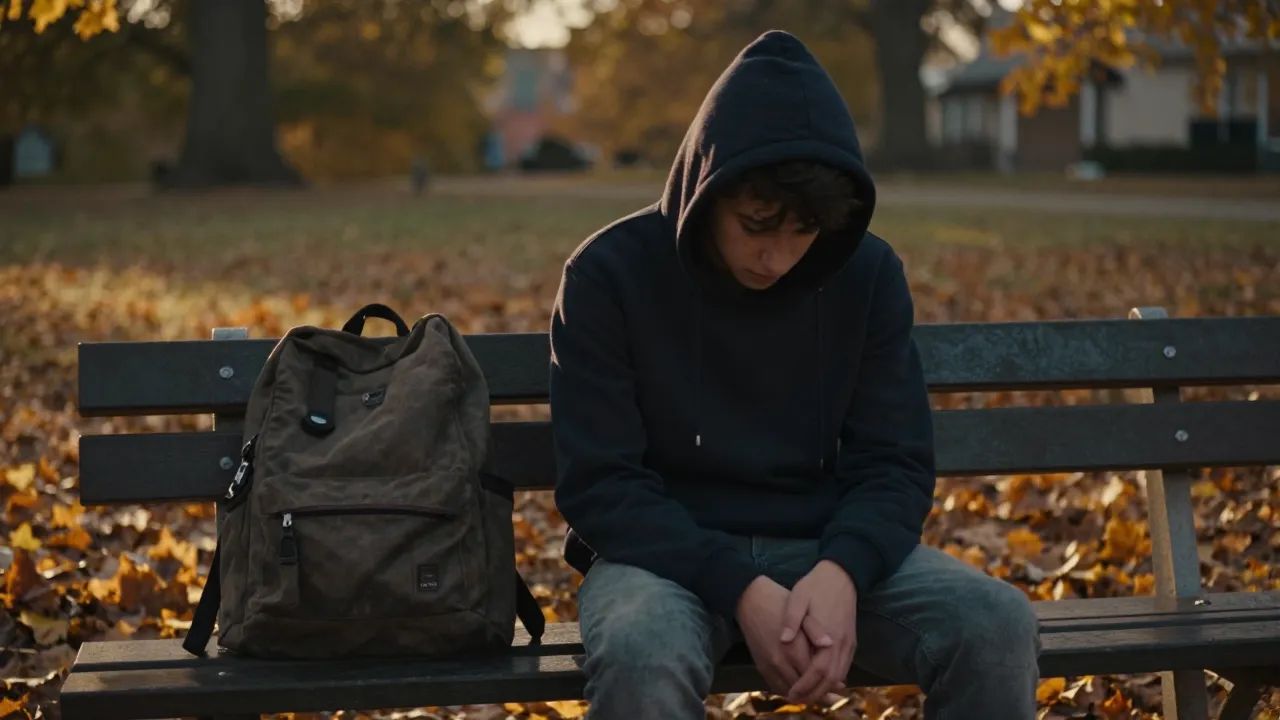 boy on bench