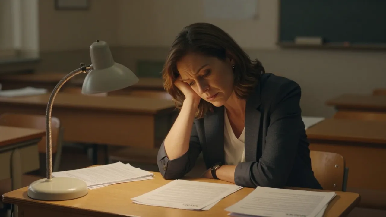 teacher alone
